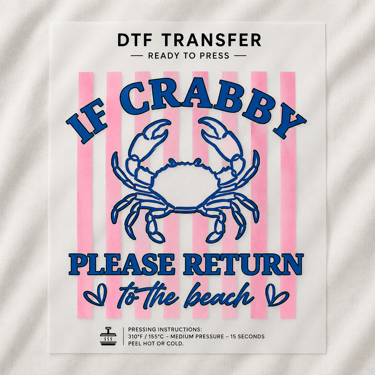 If Crabby Return to The Beach Transfer