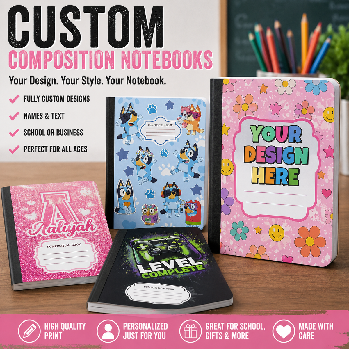 Personalized School Notebook
