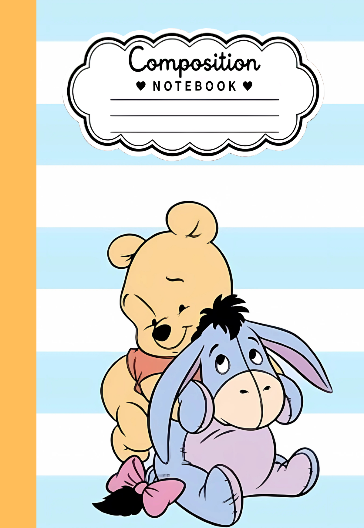 Esthetic Pooh and Eeyore Inspired Composition Notebook (Copy)