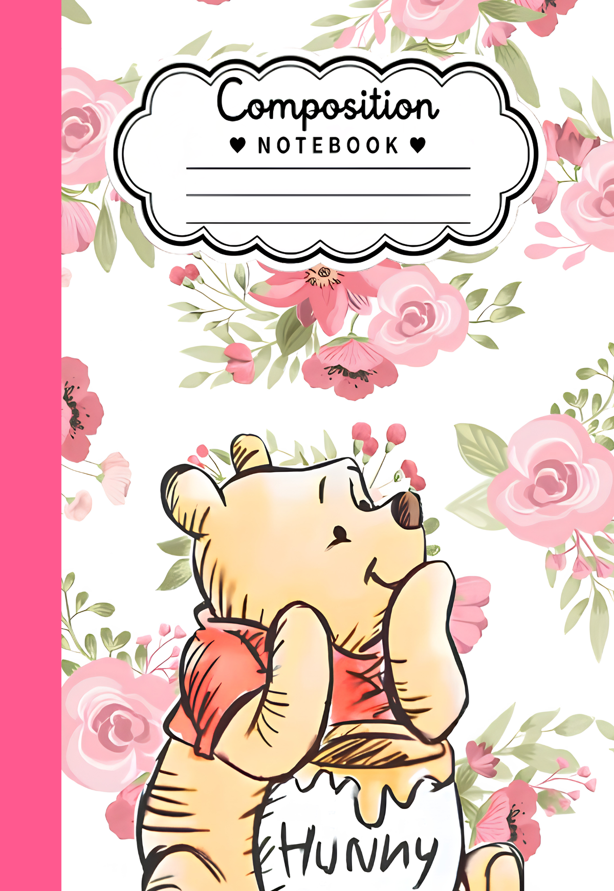 Esthetic Pooh Inspired Composition Notebook