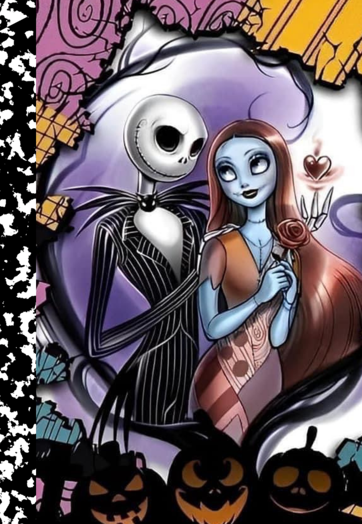 Jack And Sally Inspired Composition Notebook