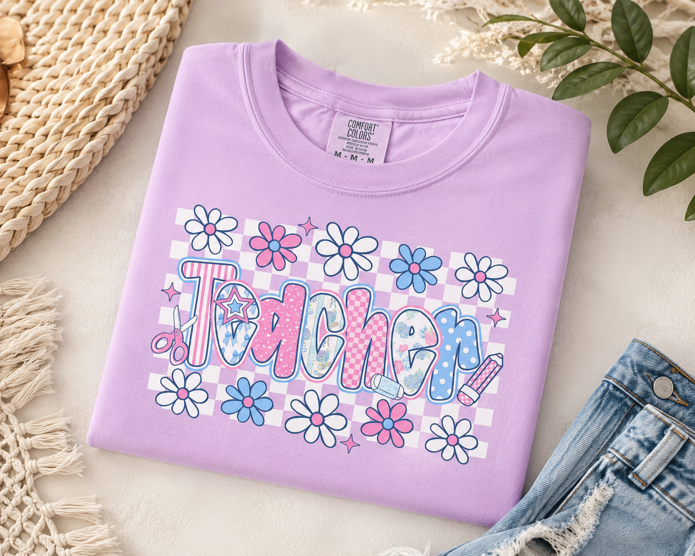 Cute Floral Teacher Transfer