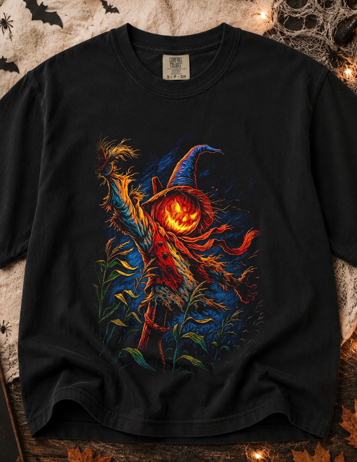 Spooky Pumpkin Scarecrow T Shirt