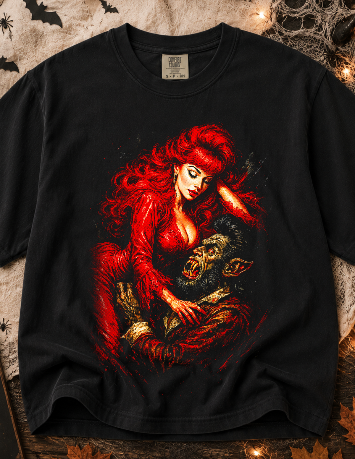 Vintage Halloween Vampire & Monster T-Shirt