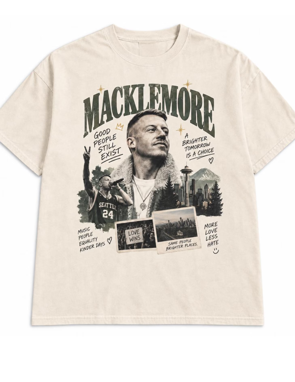 Macklemore Free Palestine Shirt | Vintage Graphic Tee | Music & Activism Shirt | Free Palestine Statement Tee