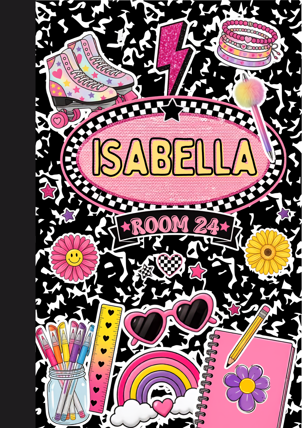 Super Cute Custom Name Composition Notebook