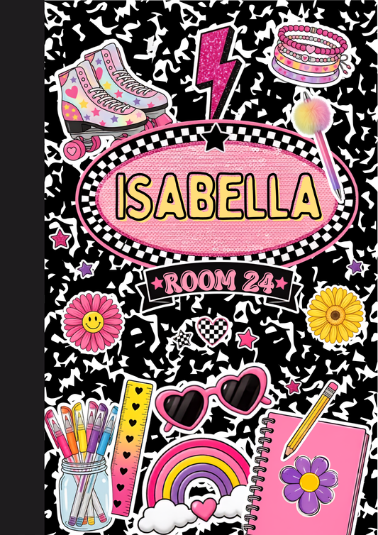 Super Cute Custom Name Composition Notebook