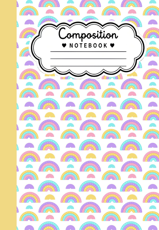 Rainbow Composition Notebook