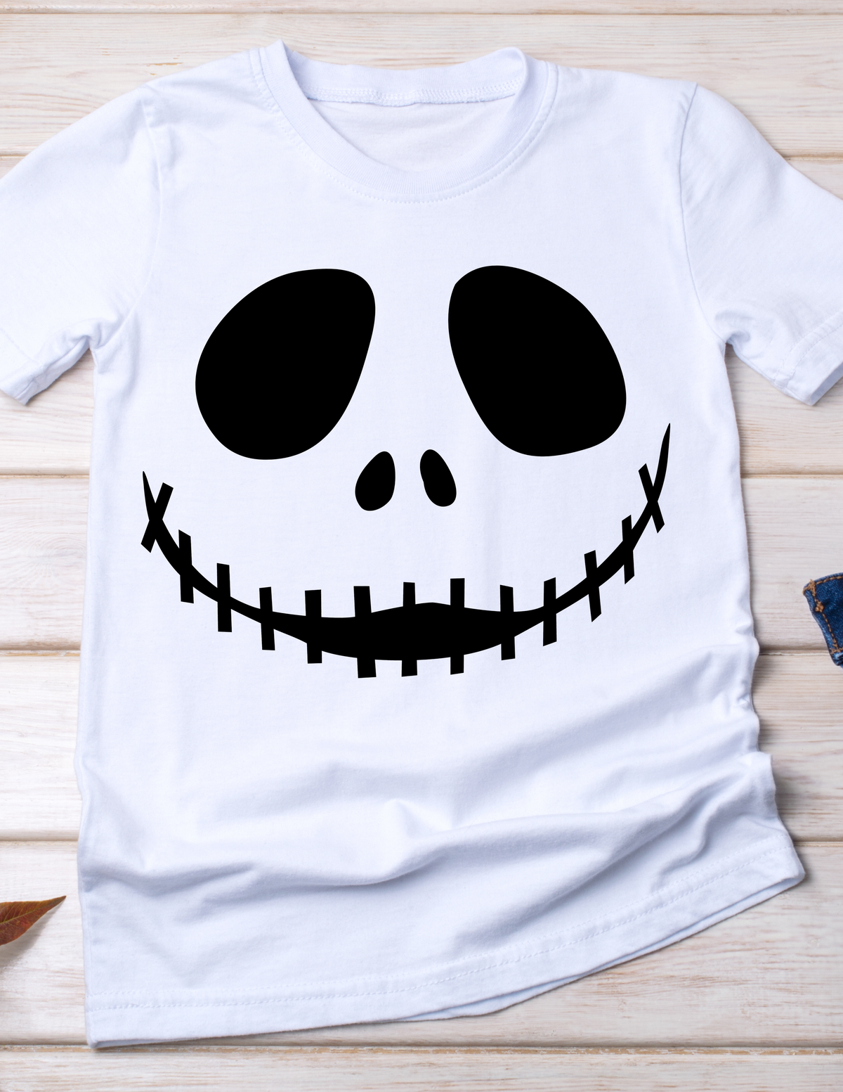 Skeleton Face Halloween Transfer