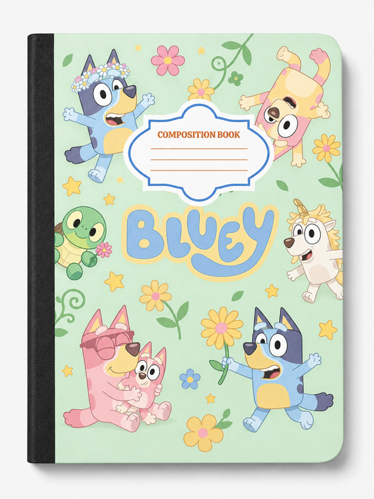 Bluey Green Composition Notebook
