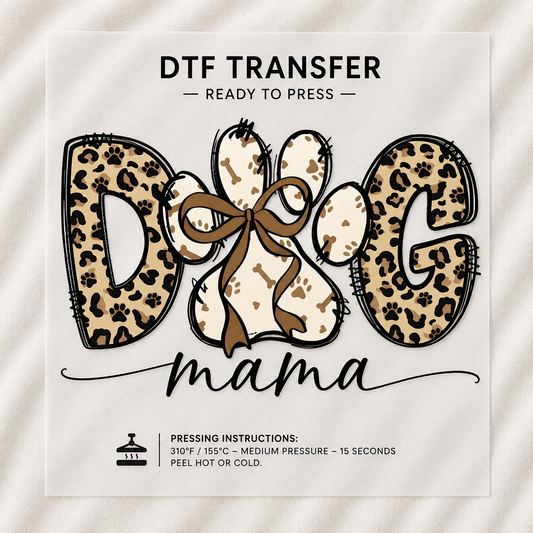 Dog Mama Paw Transfer Cheeta