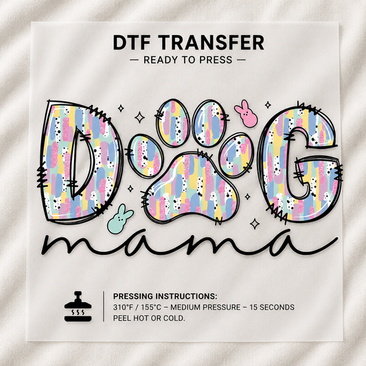 Dog Mama Paw color Transfer