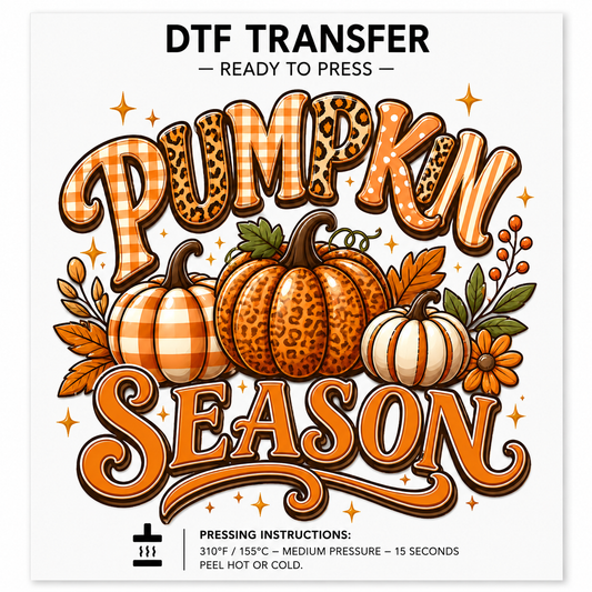 Pumpkin Season Dtf Transfer