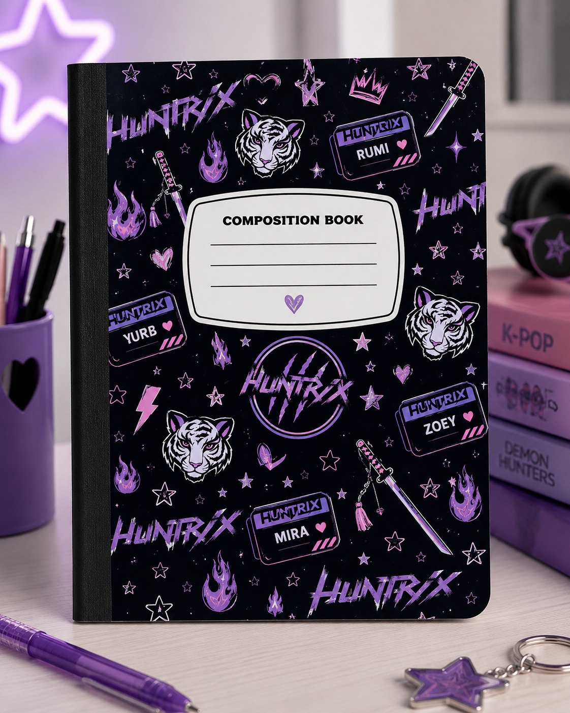 Huntrix-Inspired Composition Notebook