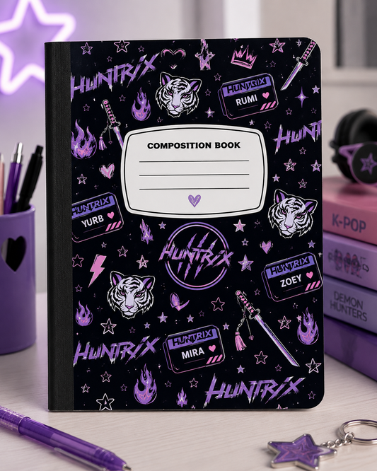 Huntrix Inspired Composition Notebook