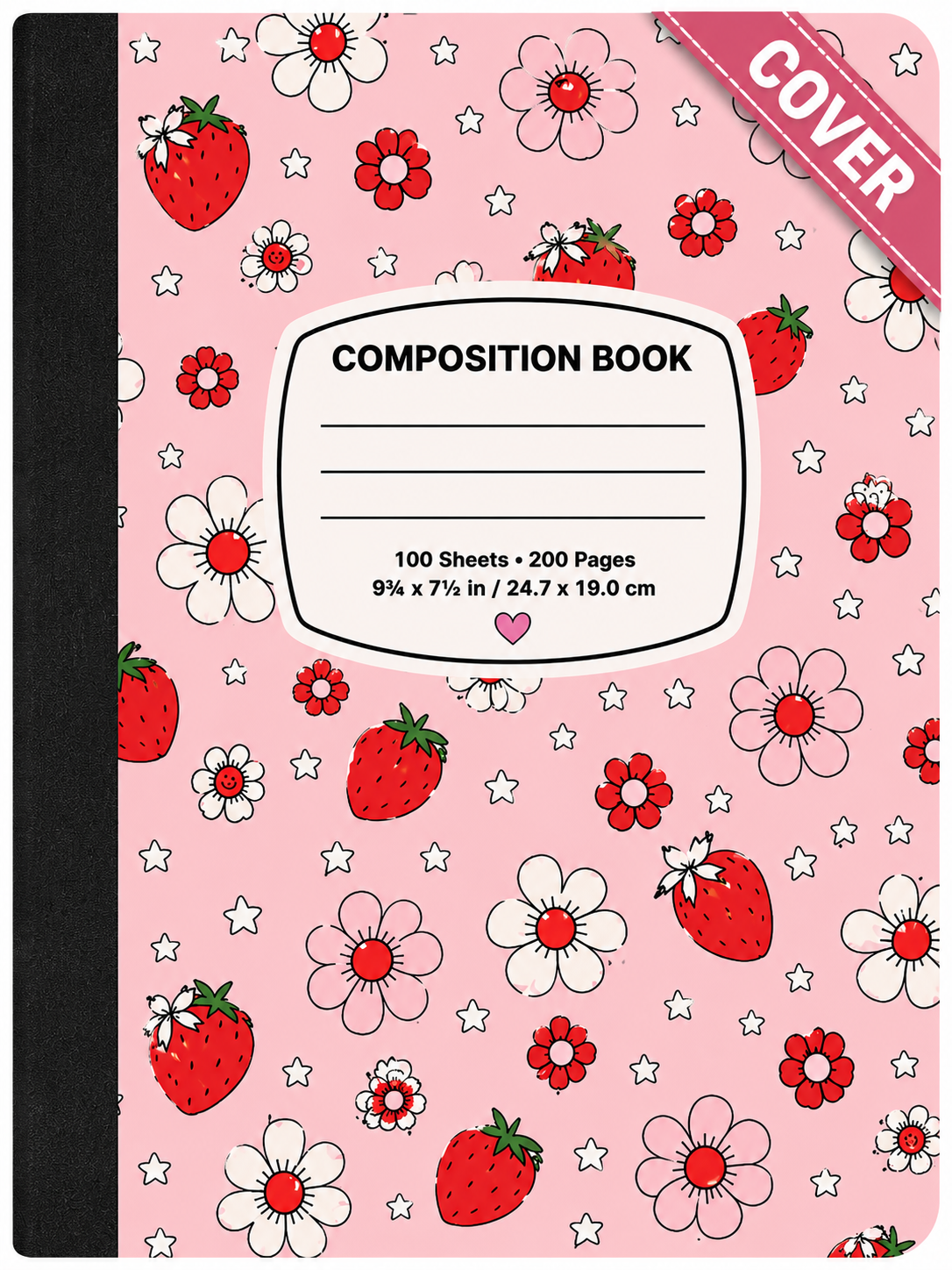 Strawberry Composition Notebook Cover