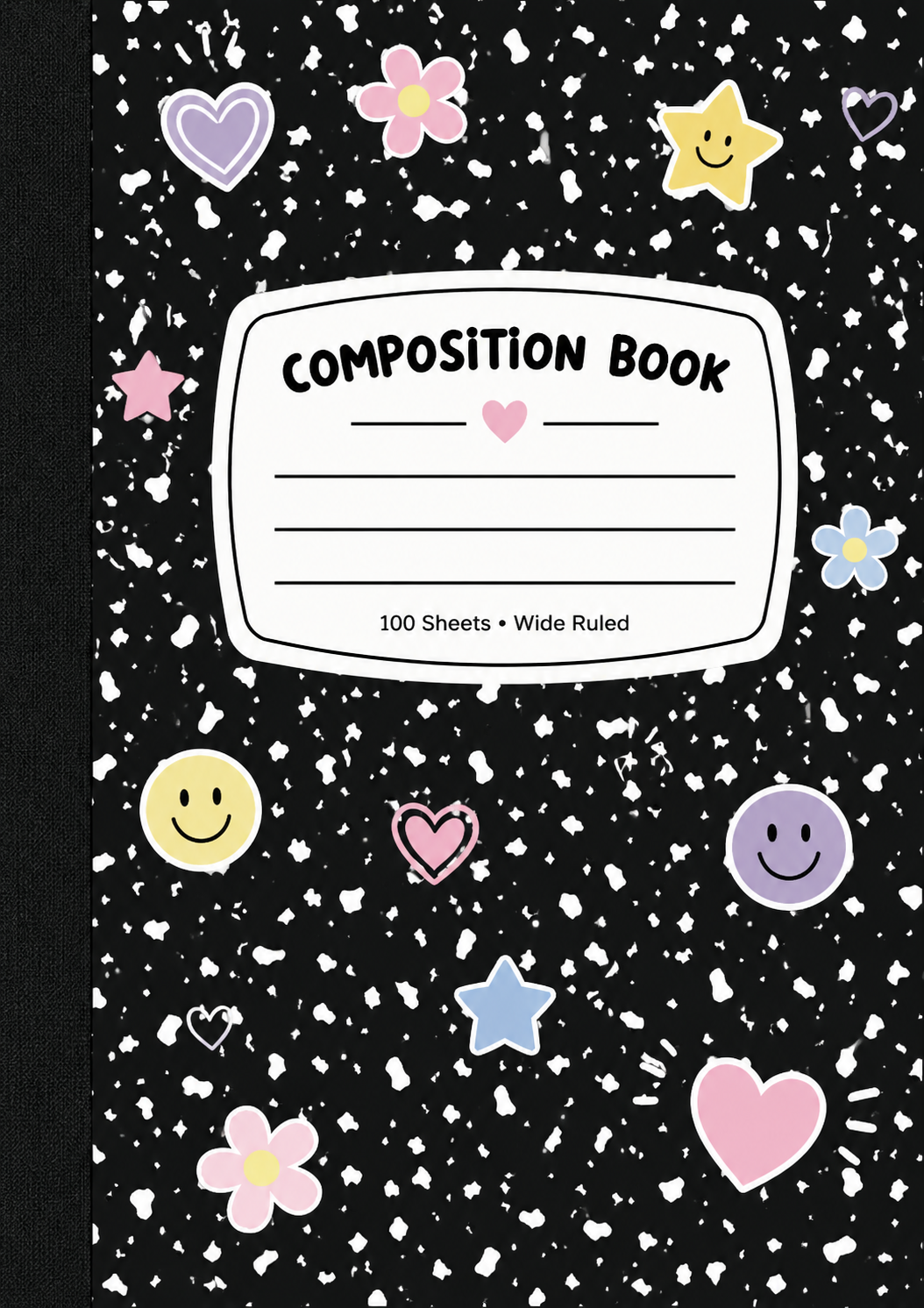 Stars and Smileys Composition Notebook