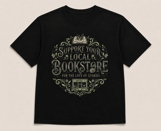 Support Your Local Bookstore DTF Transfer