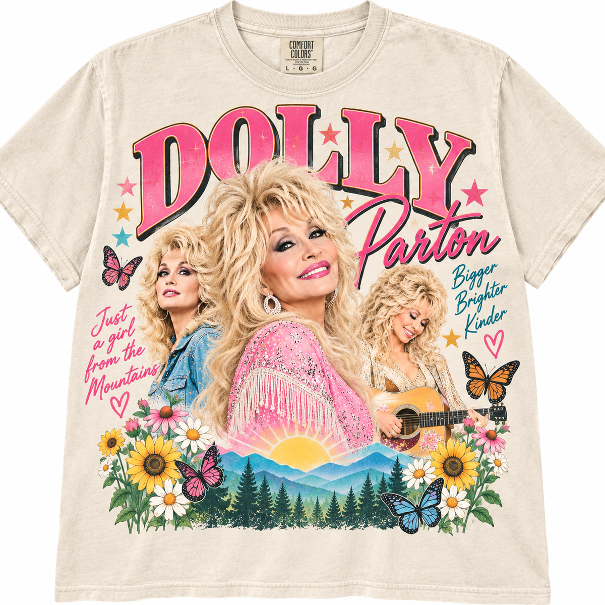 Dolly Parton Comfort Colors T-Shirt | Retro Country Graphic Tee
