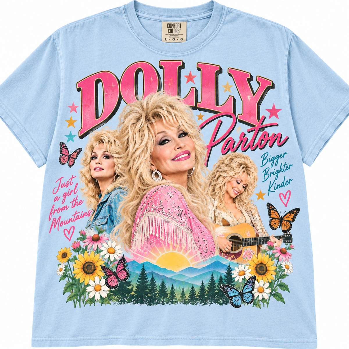 Dolly Parton Comfort Colors T-Shirt | Retro Country Graphic Tee