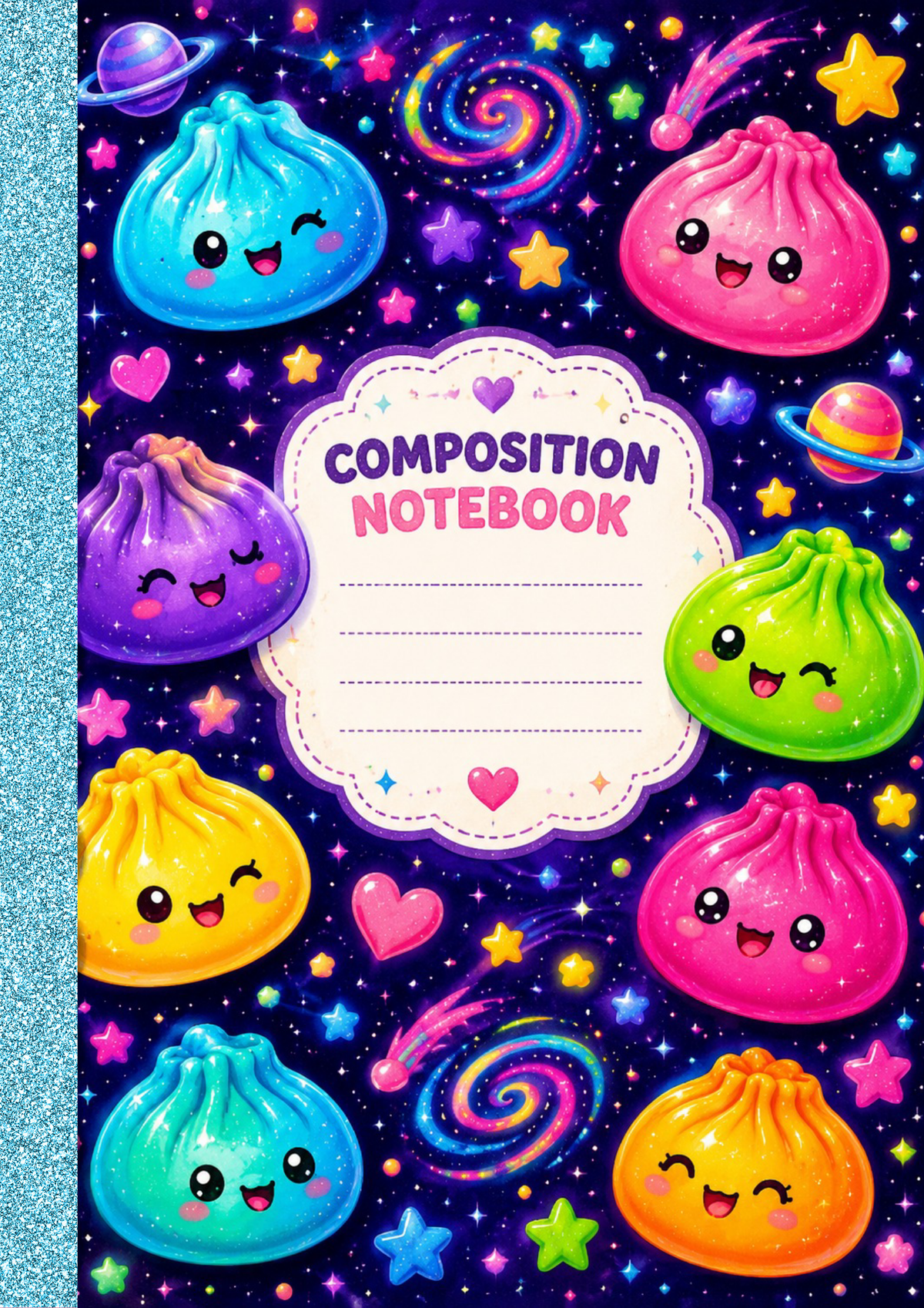 Cute Kawaii Dumpling Composition Notebook