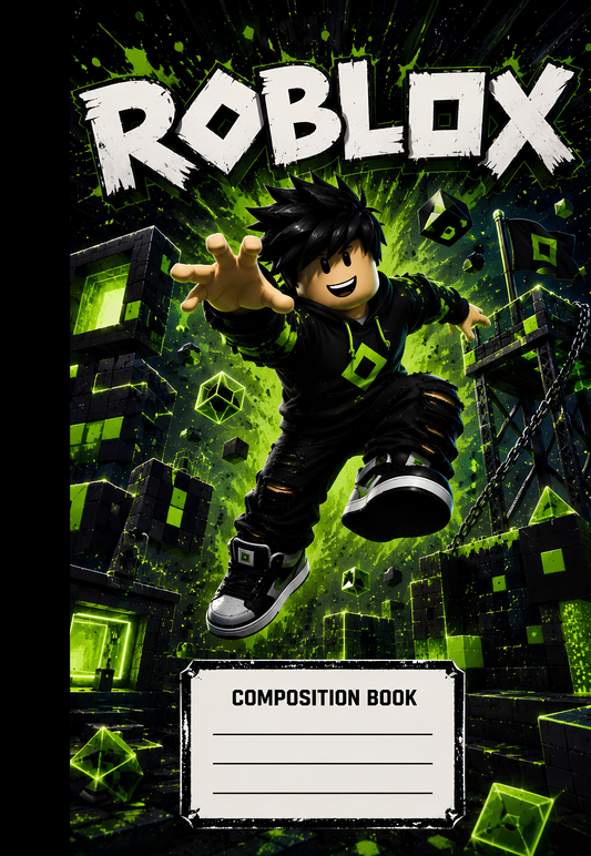 Roblox inspired Composition Notebook