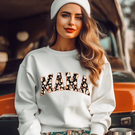 FALL MAMA GHOST T SHIRT TRANSFER