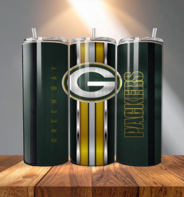 Greenbay 20 oz Straight Tumbler Transfer