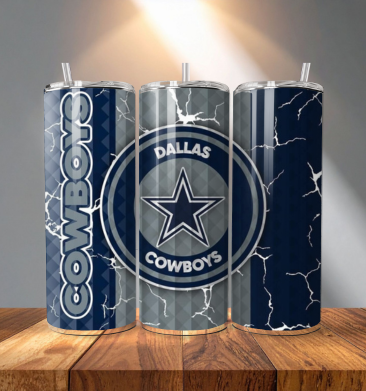 Cowboys 20 oz Straight Tumbler Transfer