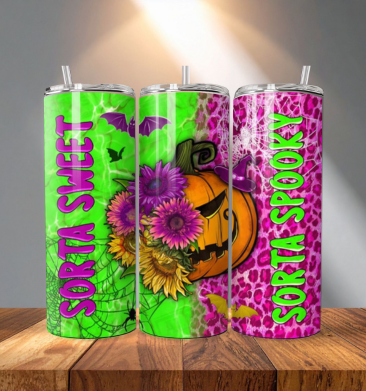 Sora Sweet Spooky 20 oz Straight Tumbler Transfer