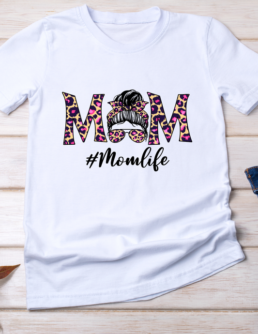 Mama Leopard Print T-Shirt