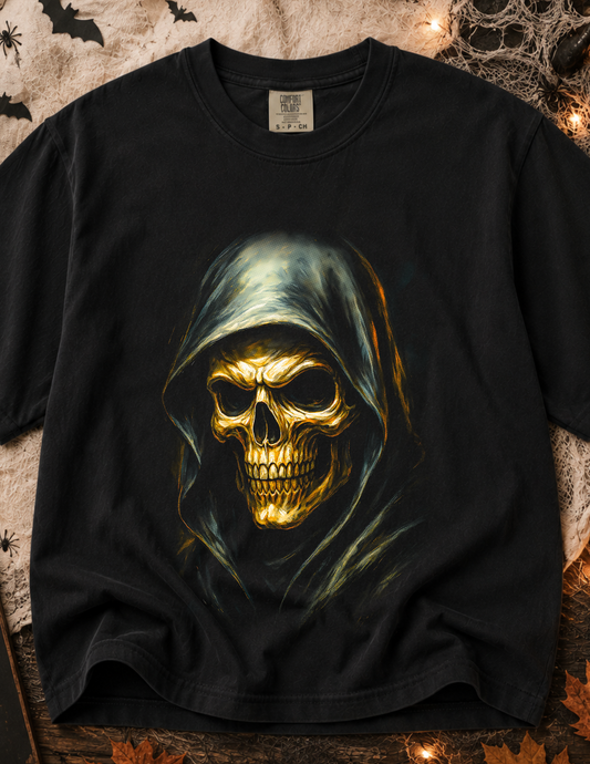 Hooded Skull Halloween T-Shirt