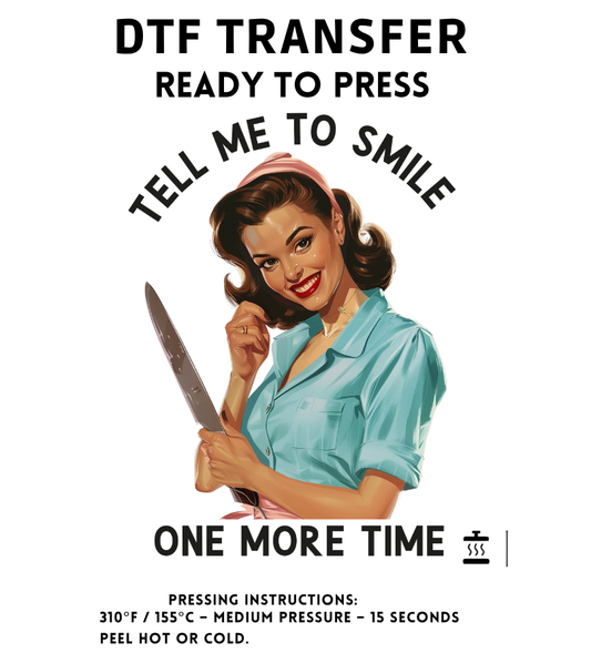 Sarcastic Vintage Housewife Transfer