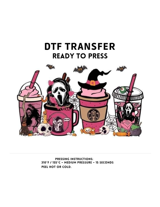 Spooky Cute Coffee Cup Transfer
